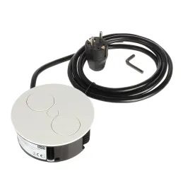 Električna vtičnica Twist 2x 230 V SCHUKO / Bela matirana
