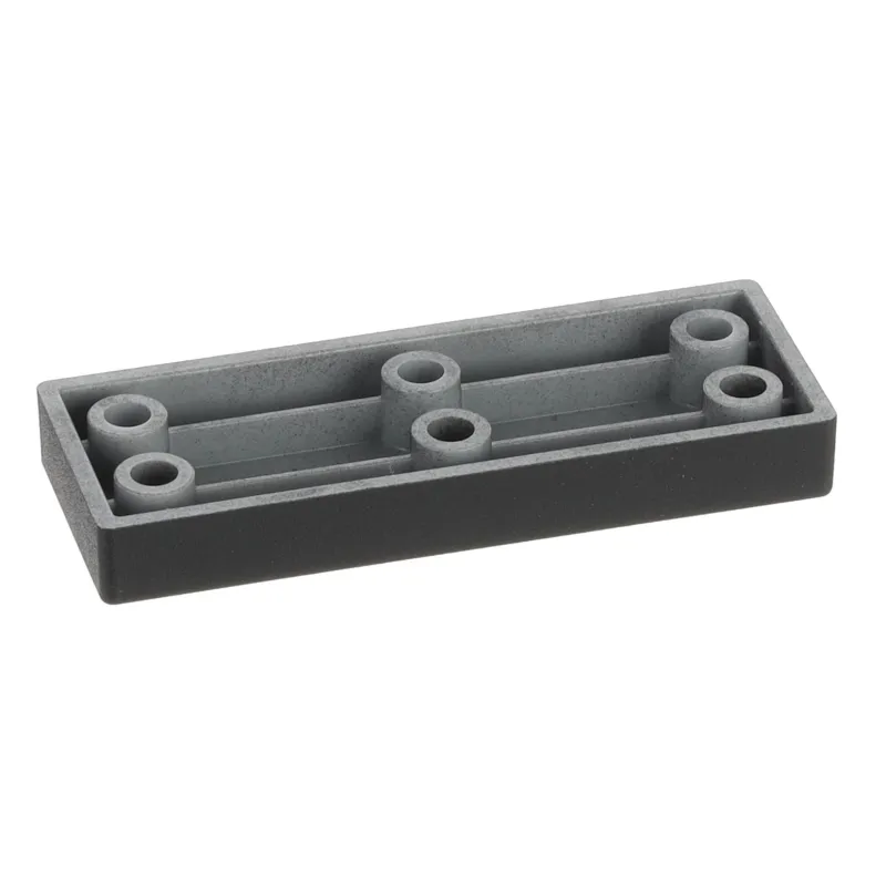 Plastična nogica 10 mm 80x30 / Črna