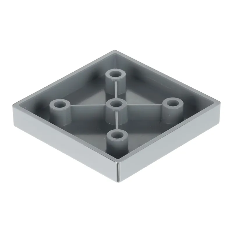 Plastična nogica 10 mm 60 × 60 / Sijajni krom
