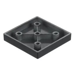 Plastična nogica 10 mm 60 × 60 / Črna