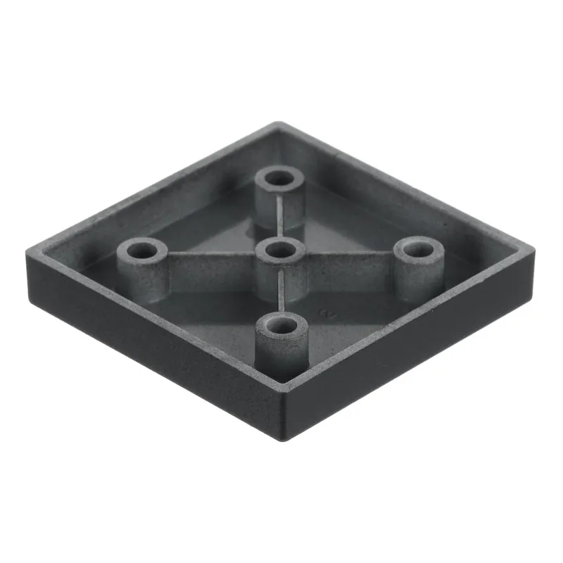 Plastična nogica 10 mm 60 × 60 / Črna