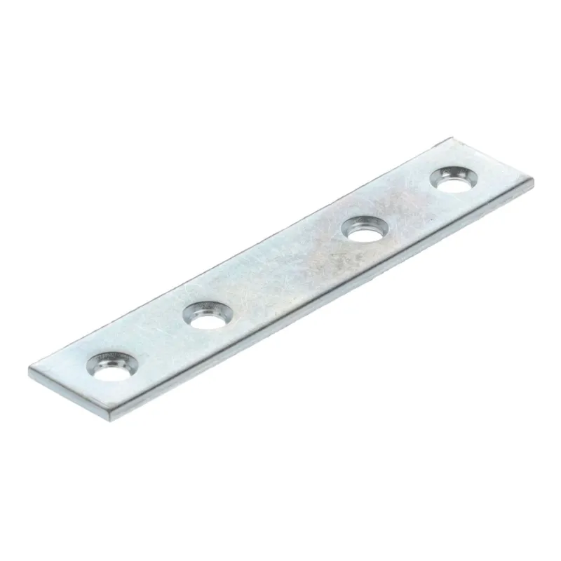 Povezovalna ploščica 80 x 15 mm / Belo cinkana