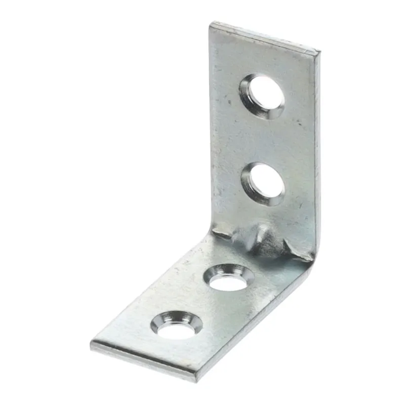 Povezovalni kotnik 30 x 30 mm – 10 kosov / beli cink