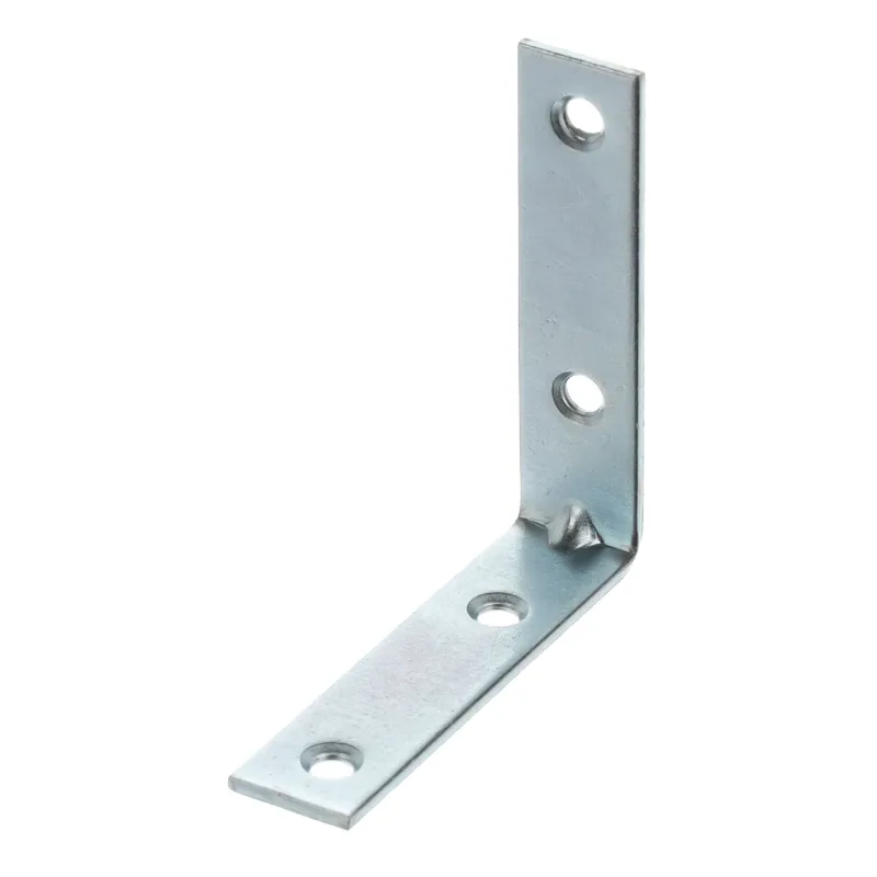 Povezovalni kotnik 60 x 60 mm – 10 kosov / Beli cink