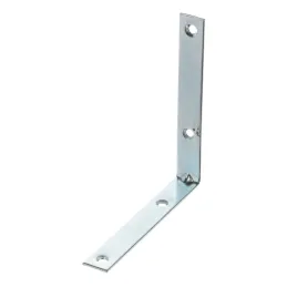 Povezovalni kotnik 100 x 100 mm – 10 kosov / beli cink