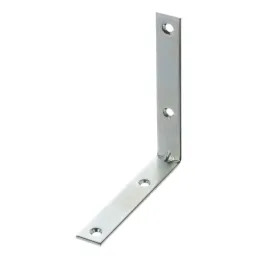 Povezovalni kotnik 90 x 90 mm – 10 kosov / belo pocinkano