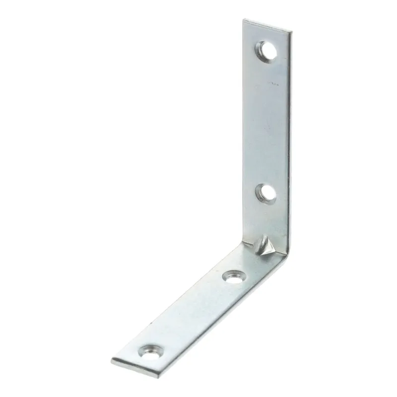 Povezovalni kotnik 70 x 70 mm – 10 kosov / beli cink