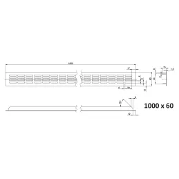 Prezračevalna rešetka LAGUNA / Aluminij