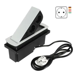 Dvižna električna vtičnica CIZO 2x230 + 2xUSB – SCHUKO / Bela