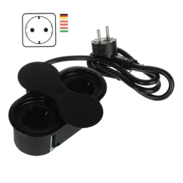 Notranja vtičnica SWING SCHUKO 2 x 230 V / mat črna