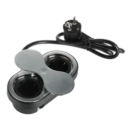 Notranja vtičnica SWING 2 x 230 V SCHUKO / nerjavno jeklo
