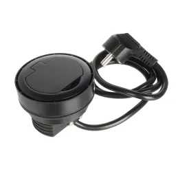 Notranja vtičnica RING FRENCH 1 × 230 V + 1 × USB / mat črna