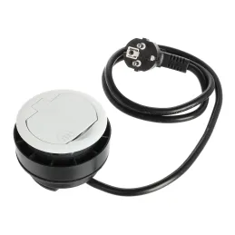 Notranja vtičnica RING FRENCH 1 × 230 V + 1 × USB / mat bela