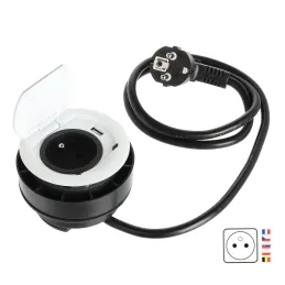 Notranja vtičnica RING FRENCH 1 × 230 V + 1 × USB / mat bela