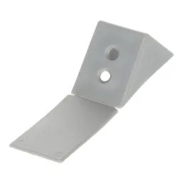 Veliki povezovalni kotnik iz PVC / Siva