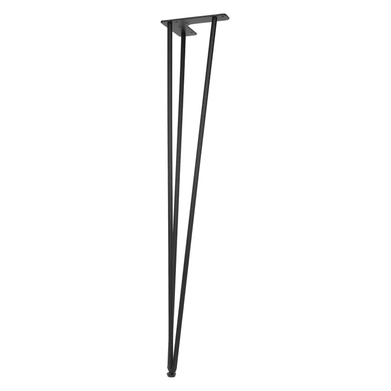 Namizna noga HAIRPIN 710 mm / Črna