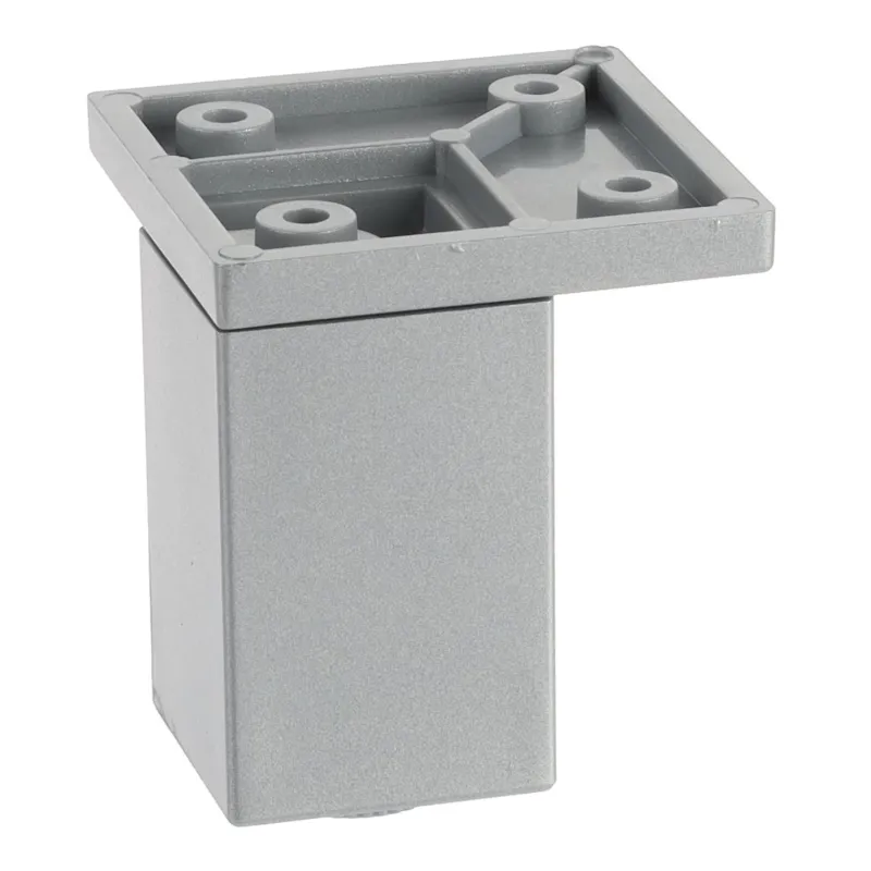 Plastična nogica 33 × 33 mm / Siva
