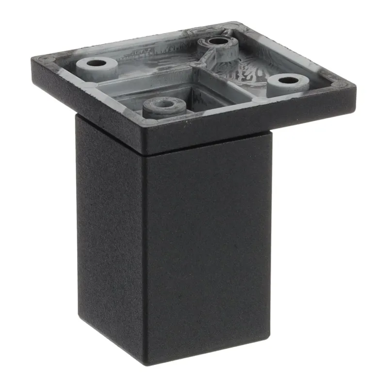 Plastična nogica 33 × 33 mm / črna