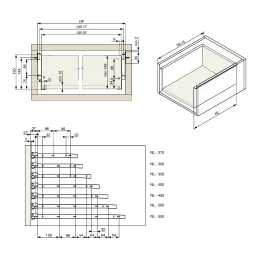 Metalbox RIEX 150 mm / Bela