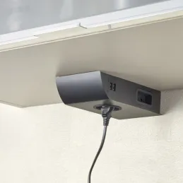 Notranja vtičnica BORN SCHUKO 2 x 230 V + 2 x USB / mat črna