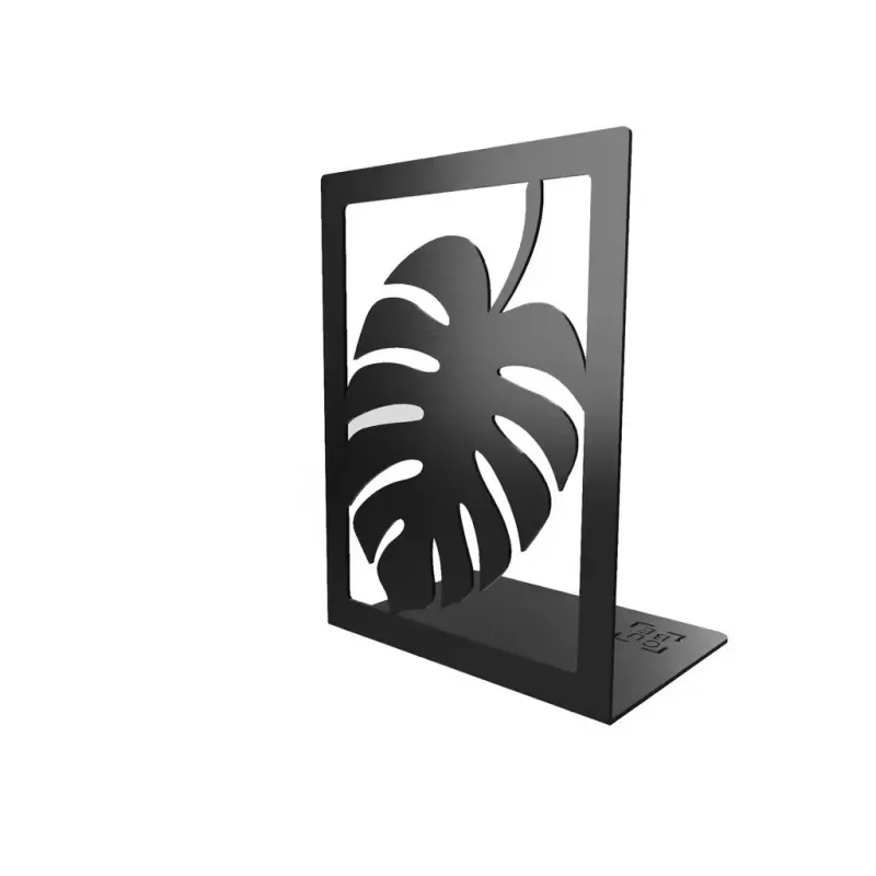 Stojalo za knjige LEAF / Mat črna