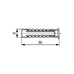 Univerzalni zidni vložek SX 6 × 30 mm / 100 kosov