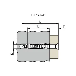 Vložek SX 10 × 50 mm / 50 kosov