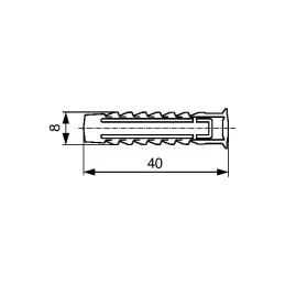 Vložek SX 10 × 50 mm / 50 kosov