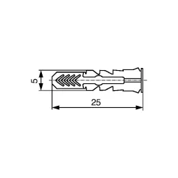 DuoPower vložek 5 × 25 mm / 100 kosov