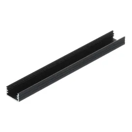 Aluminijasti profil ORPHA za LED-osvetlitev brez pokrovčka / mat črna