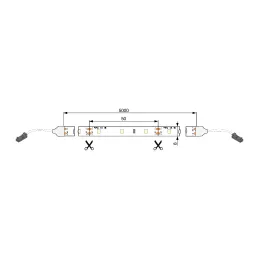 LED-trak VIRTUAL IP20, 6 W/m, 60 LED – 5 metrov