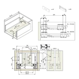 Kuhinjska škatla – INTERBOX Premium 16 – 116 mm / Bela