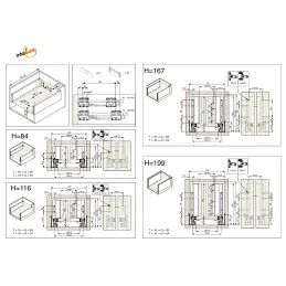 Kuhinjski zaboj – INTERBOX Premium 16 – 167 mm / bel