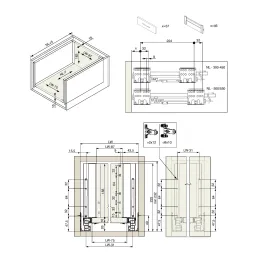 Kuhinjski zaboj – INTERBOX Premium 16 – 199 mm / antracit