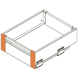Komplet nosilcev za notranji predal – INTERBOX Premium 167 mm / antracitna barva