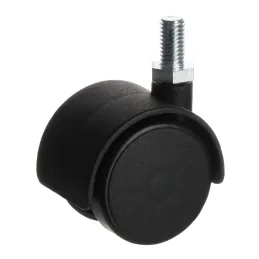 Črno pohištveno kolesce z vijakom CHAIR – brez zavore / 40 mm