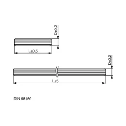 Leseni zatiči – breza / 6 mm – 1000 kosov