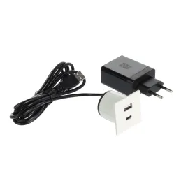 Električna vtičnica z USB-polnilnikom VersaPick / mat bela