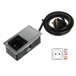 Električna vtičnica VersaHit Mono 1 x 230V FRENCH / nerjavno jeklo