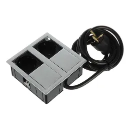 Električna vtičnica VersaHit 2 x 230 V FRENCH / Nerjavno jeklo