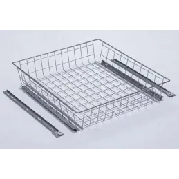 Izvlečna košara za omaro EKONOM / Srebrna