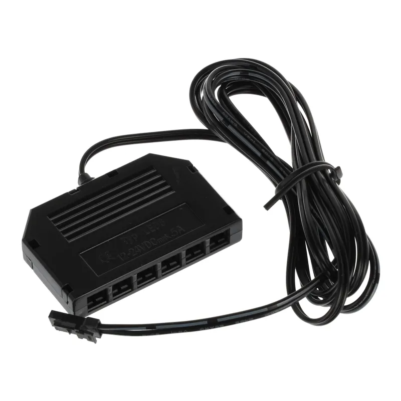 Razdelilnik z mini priključki za 6 izhodov 12/12 V