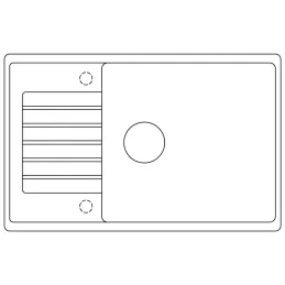 Granitno pomivalno korito Blanco ZIA XL 6 S Compact / vulkansko siva