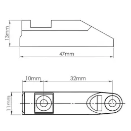 Univerzalni adapter za blaženje zapiranja vratc AIRTIC / Temno rjava
