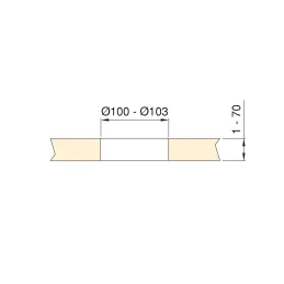 Izvlečna električna vtičnica VERTIKAL SCHUKO 3× 230 V + 2× USB / mat bela