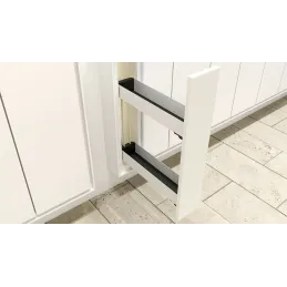 Popolnoma izvlečna košara K-LINE 150 mm / Bela