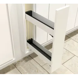 Popolnoma izvlečna košara K-LINE 150 mm / Bela