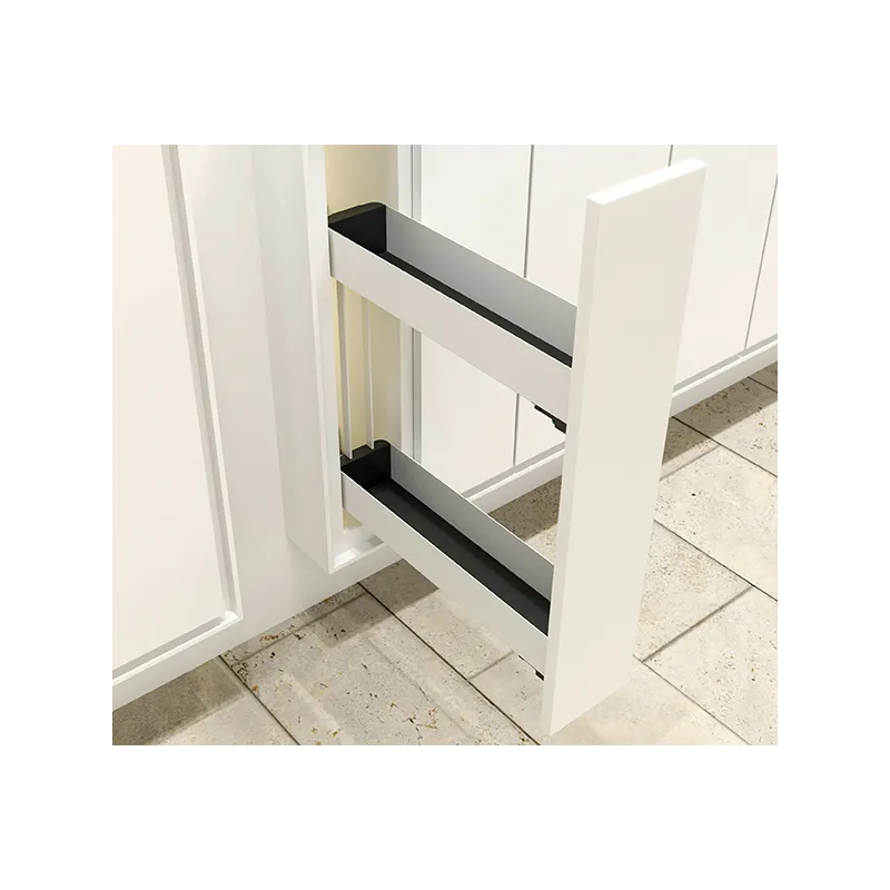 Popolnoma izvlečna košara K-LINE 150 mm / Bela