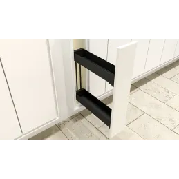 Popolnoma izvlečni koš K-LINE 150 mm / Antracit