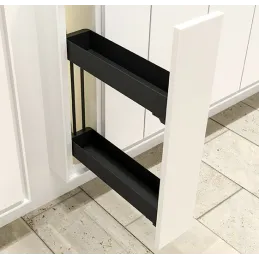 Popolnoma izvlečni koš K-LINE 150 mm / Antracit